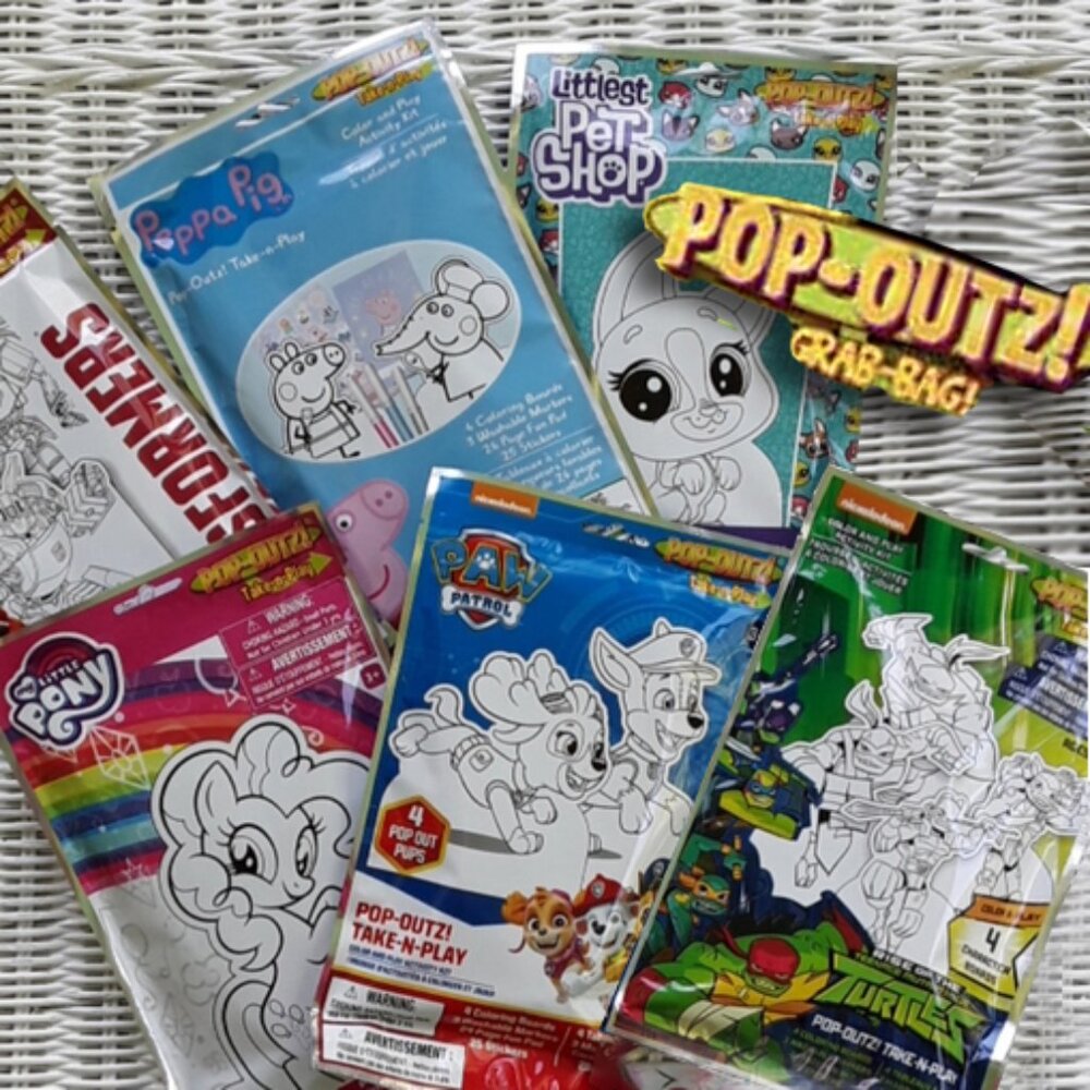 Pop-Outz! Take n Play Color & Play Activity Sets